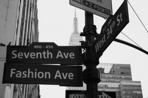 Fashion Avenue in NYC