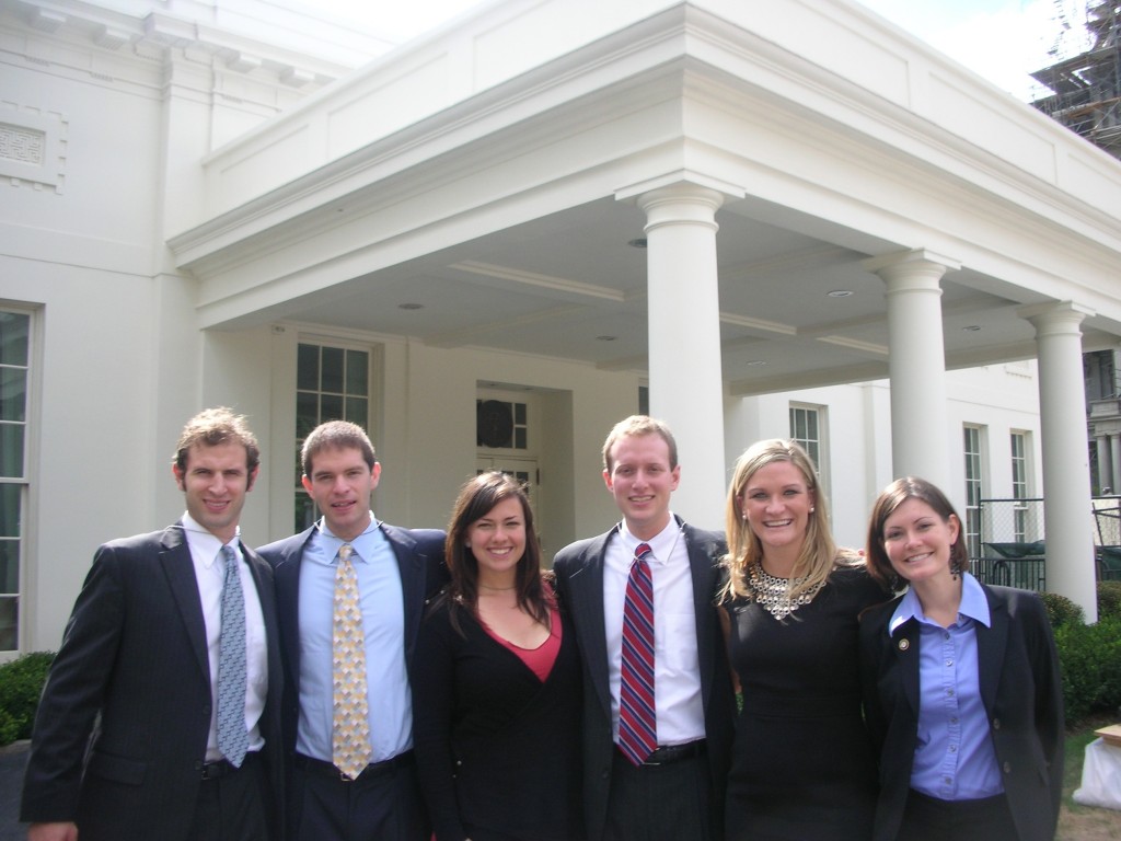 AmeriCorps members visiting the White House