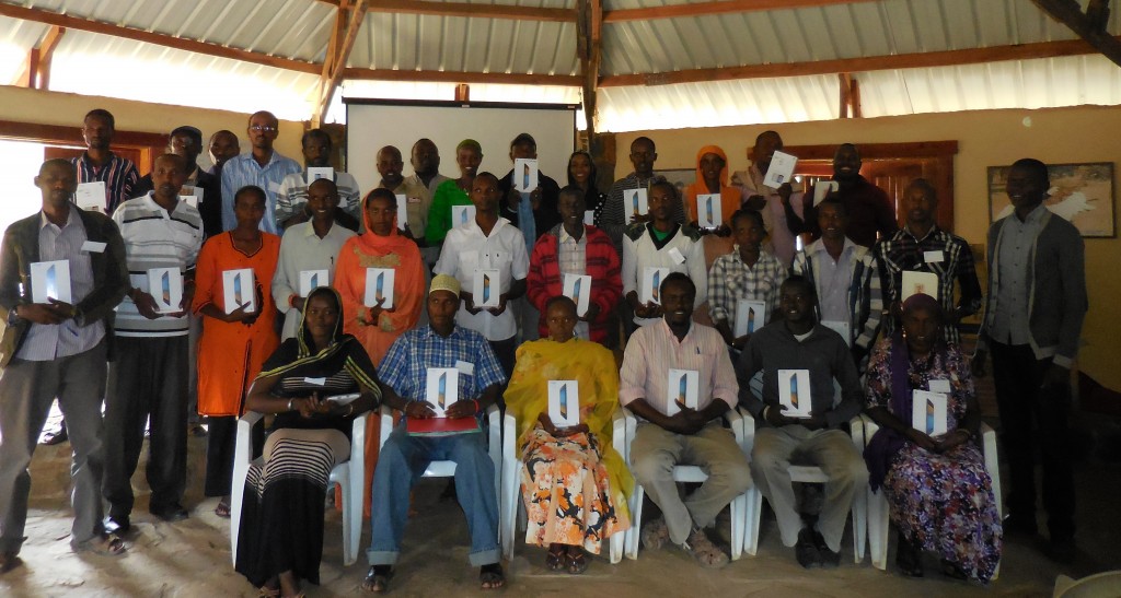 The BOMA Project receive new tablets, in order to field staff received tablets to help transition their data collection from paper-based to digital