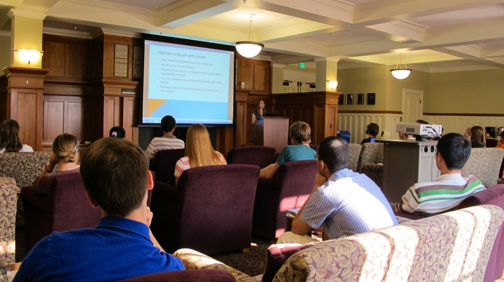 Dr. Vicki Johnson presenting at Washington State University