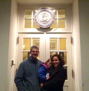 Bethany with her husband and oldest daughter 