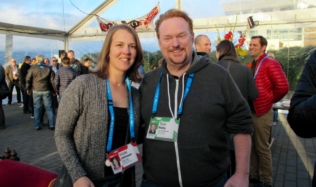 Vicki with TED Fellows Director Tom Rielly