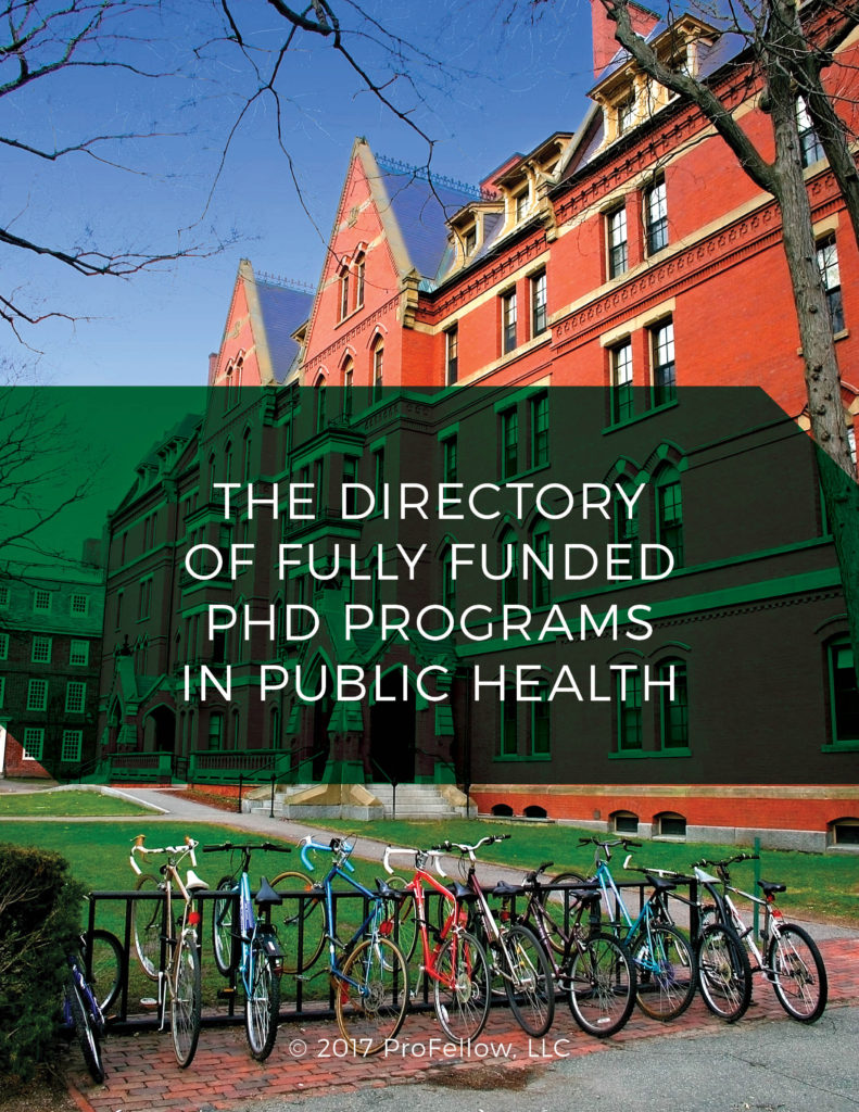 fully funded phd programs in public health in usa