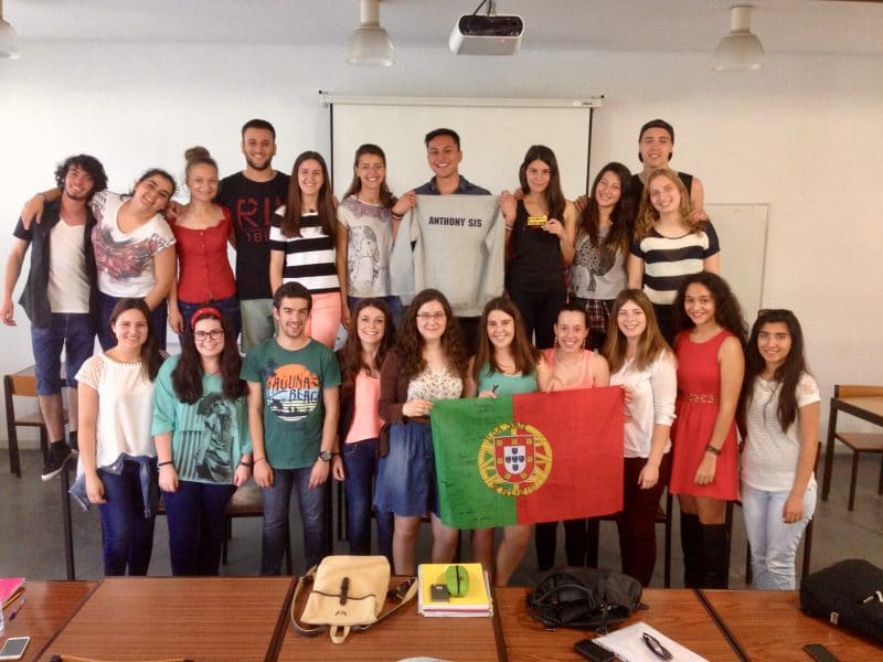 One of the last classes Anthony had with their communications science students during his Fulbright ETA