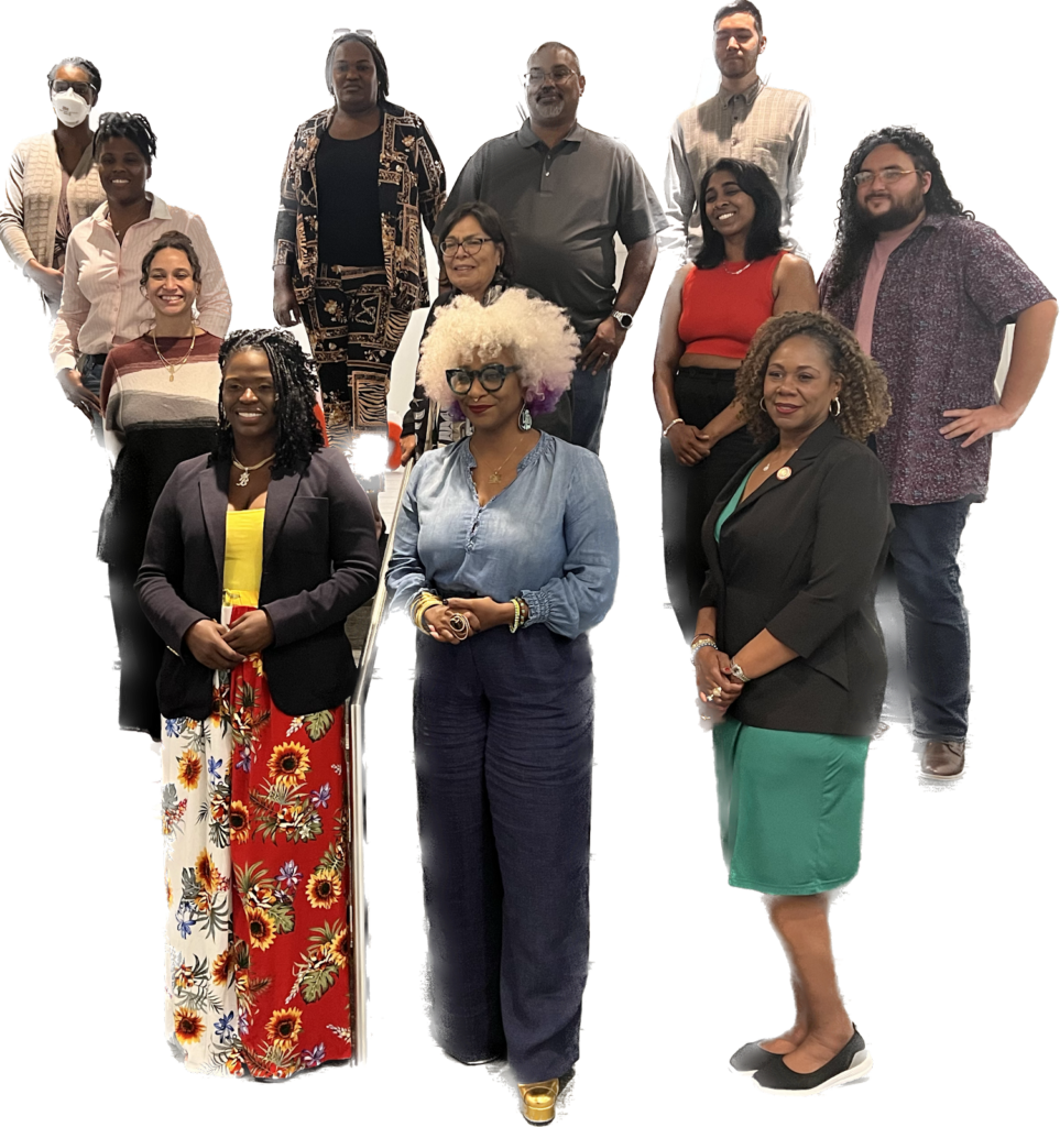 Group photo of the Soros Justice Fellowship cohort with Betty Washington standing at the bottom right.